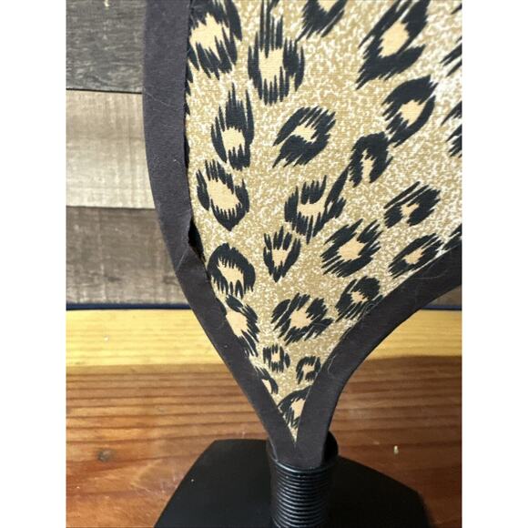 Cheetah Print Fabric Table Accent Night Light 15” Tall - Picture 8 of 10